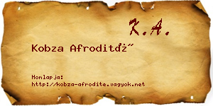 Kobza Afrodité névjegykártya